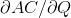 \partial AC/ \partial Q