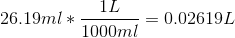 1L 26.19ml-* 1000777-0.026 1 9L