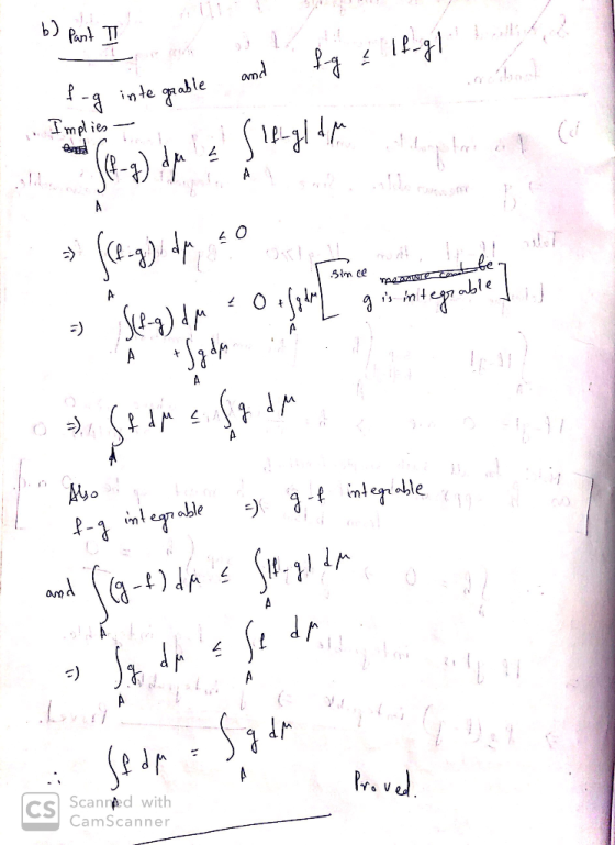 b) Pant T omd Implies dS Sim ce A ble A Aso ble ble (-) A Sedp-Sz CS Scanned with CamScanner