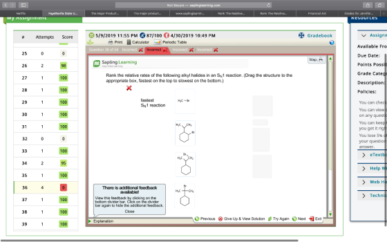 Not Secure- Natflix Fayattavilla State U... The Major Product The major product Rank The Relativ... Rank The Relative... Fina