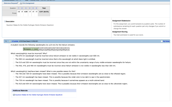 Extension Requests Print Assignment Question 12 3 456 Total -2 -fi 4.9/5-1-11-1 4.9/11(44.5%) Points Assignment Submission De