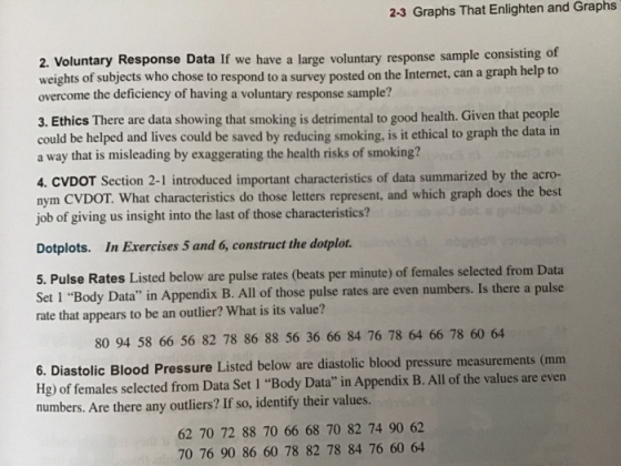 2-3 Graphs That Enlighten and Graphs 2. Voluntary Response Data If we have a large voluntary response sample consisting of we