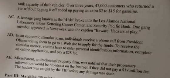 tank capacity of their vehicles. Over three years, 47,000 customers who returned a car without topping it off ended up paying