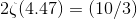 2(4.47(10/3)