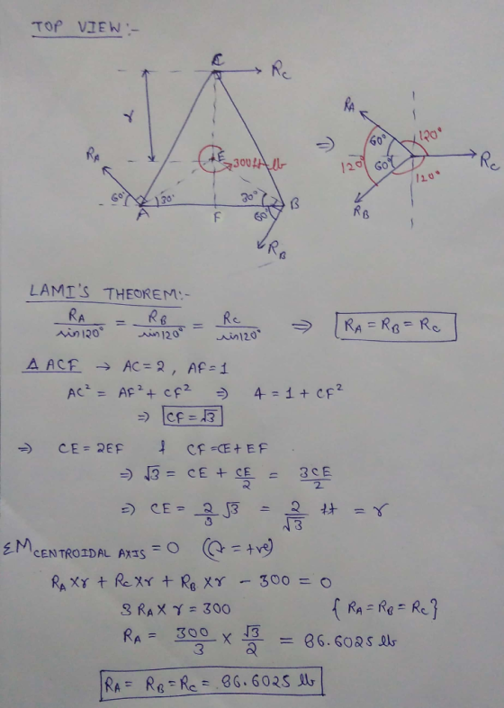 Tof VIEW Rc 300 4-ル 12. 10 LAMIS THEOREM: - 3翌.xo-as, soa s R