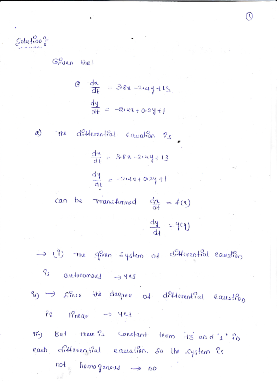 Solul品0% 0 d l dt Hj But thiu ?s Constant lem au a . an· 80 th, Systemes not horno ganoud_→ no