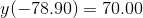 y(-78.90) 70.00
