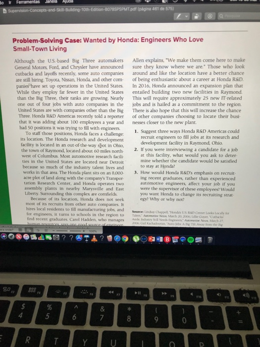 o Ir Ferramentas DSupervision-Concepts-and-Skill-Building-10th-Edition-8078SPSPMT.pdf (página 461 de 575) Problem-Solving Cas