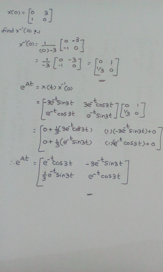 CO)-3 BL- o -t e e Cos 3 t - 3e Sin3 t esin3t etcos3t 3