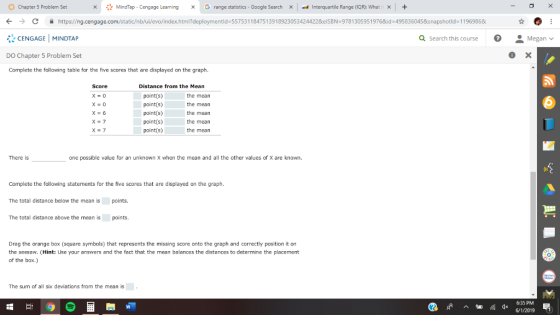 MindTap Cengage Learning Interquartile Range (IQR): What it x Chapter 5 Problem Set G range statistics - Google Search x X ht