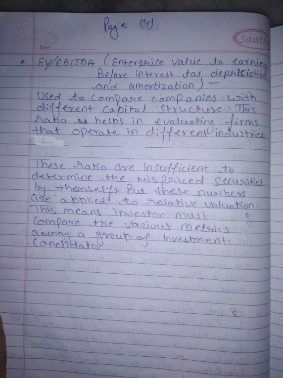 Saath Date to farning interest tax clepulciation Enterpoice value Beloxe Ey/EBITDA amortization- Used to Caonpase companiesuu