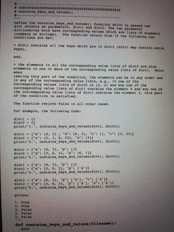 # 6666666666666666666666666666666666666666666666666 # contains-keys-and values() fine the contains keys and values) function
