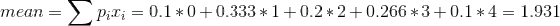 0.1 00.333 10.2 2+0.266 30.1 41.931 mean Pii