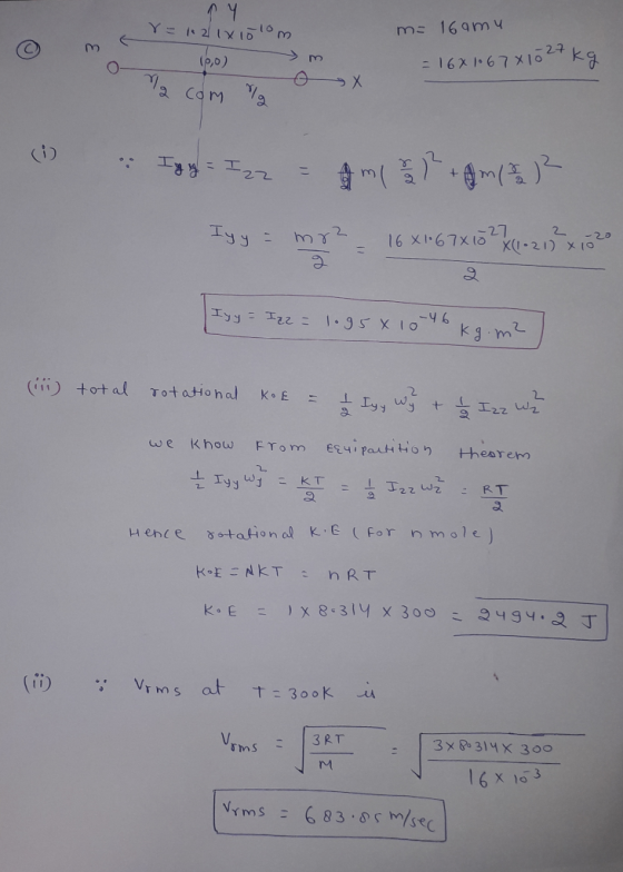 27, 2-2 9 Hence sotationol KC (For n mole rms 83s mse