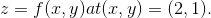 = f(x, y)at(Z, y) = (2. 1)