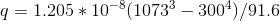 1.205 * 10-8(10733-3004)/91,6 q