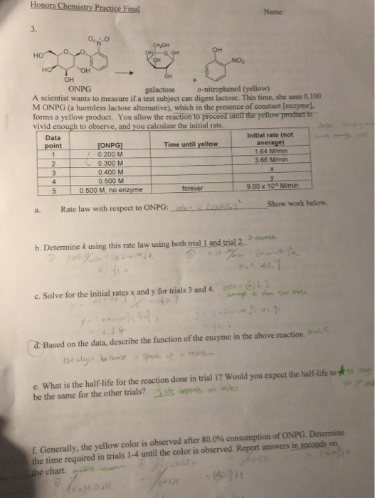 Name 3. O:o N-o он ONPG A scientist wants to measure if a test subject can digest lactose. This time, she uses 0.100 M ONPG (