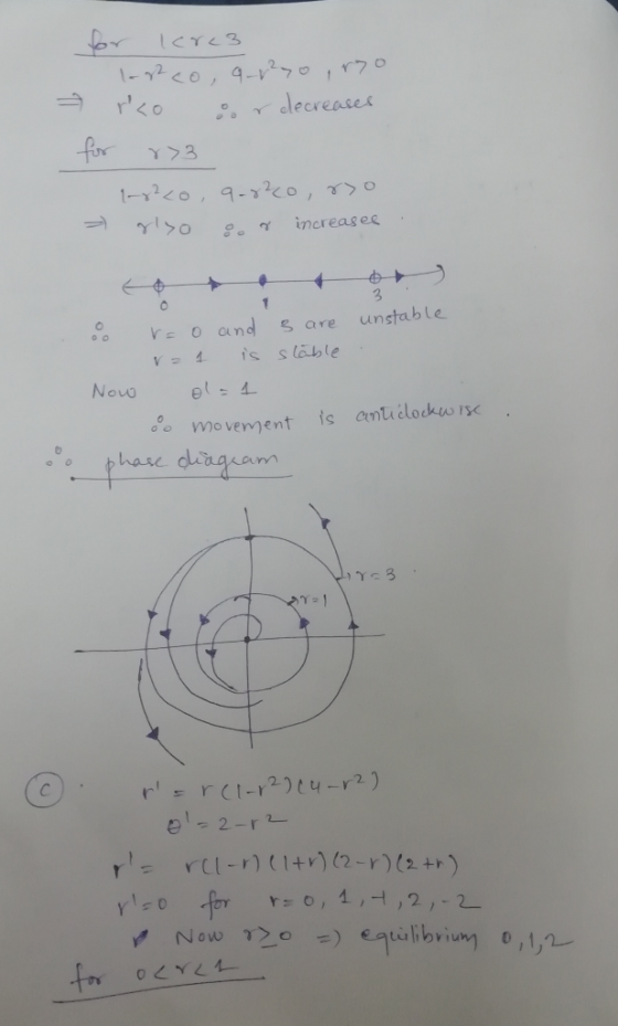品,relecreases >。 increas ee . o ve cund s are unstable v 4, is stable Novo oo mo vement is anu clockdo rx phare diagram 。,