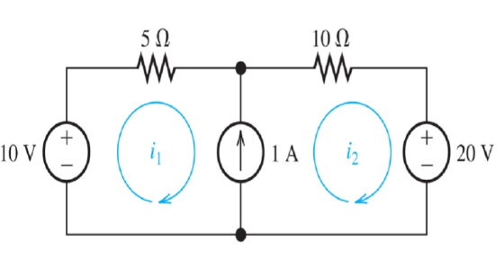 10Ω 5Ω Ο 10 V 20 V 1Α
