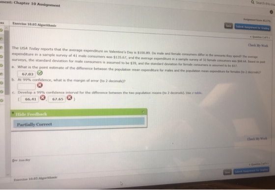 ament: Chapter 10 Assignment Q Search this co Assignment Score 527% ns Exercise 10.05 Algorithmic Save Sbmit Apsgnment for Gr
