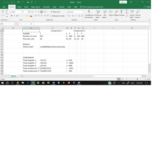 Book1 Excel Sign in AutoSa Insert Draw Page Layout Formulas Data Review View Help Tell me what you want to do Share Calibn Pa