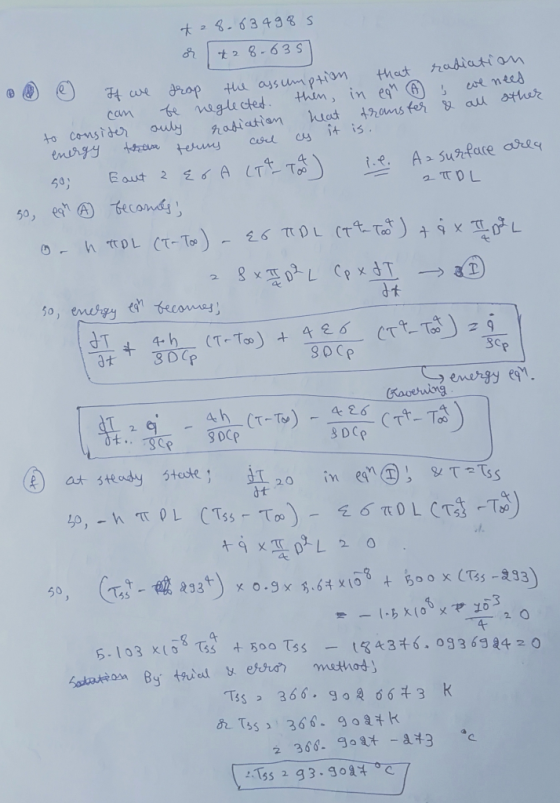 28.63 4 g 8 s Hauge of tasassumption tnat 九adiation TOL To 2. DC dt 2 0 ς.lo3 x[O