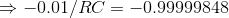 0.01/RC=I0.99999848