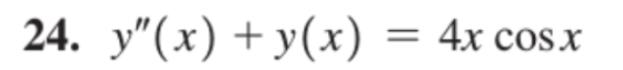 24. y(x)yx) = 4x cosx