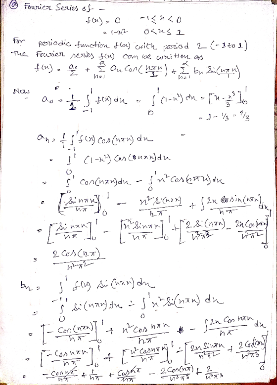 Fowries Seies 6f periodic fumction n) cith psiod 2 Fowriesi reJues Com be ui tHeM- s Tue (T- ao I an Con Naw SC1-WY 3 SCn) d