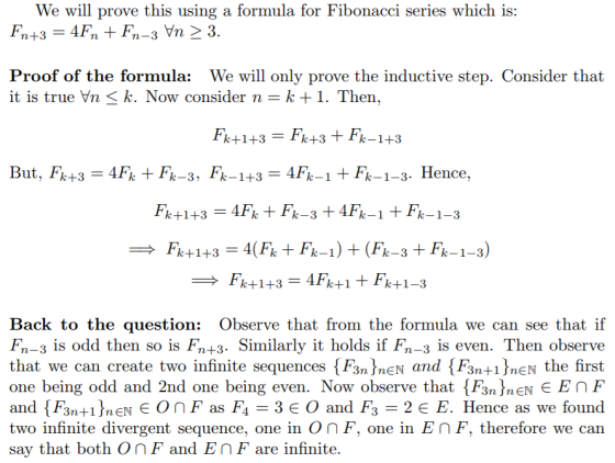 We will prove this using a formula for Fibonacci series which is: Proof of the formula: We will only prove the inductive step