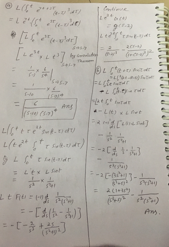 @) L(Sot ett3τ(t-T) 3 dT) Continue \ L2t(n(t) LeCt) ㄥ 2CS-2) Theotenm s7 S-3 S4 S-S-7 ヒ S-lo 4 s-10) (S-7) 2. 2 t s2 卿! (52 2