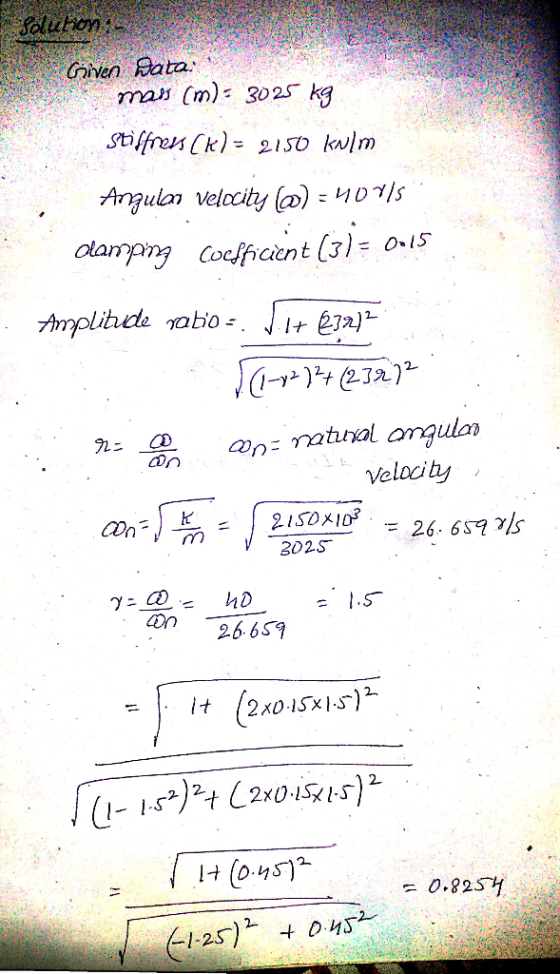 Caiven ata mas (m) 3025 kg stiffen (k)-21SD ķN1m veloih 302S 266S9