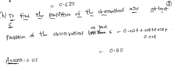 o.6 25 at teast aJe [bto find te paop&tion of te obseowations at least - 0.0Clf o.008 to-038+ the obsenvations leam 6 of Poru