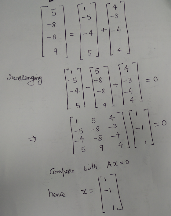 4 -5 3 -8 -4 + -4 - 8 4 5 Jeasiongig 4 -5 -8 3 + -4 -8 -4 5 4 5 = 0 -5 -8 -8 -4 4 -4 5 Ax o Cemfale lith honce LO