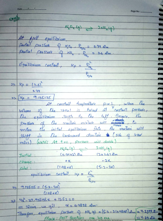 Date/ Page No. mera slonChe initial Ore Bare x 2.6 Irtial (S. 2-2メ) 의 gt35135 ls.2-24) 4.25ได้ lase DoST Questions ne by me