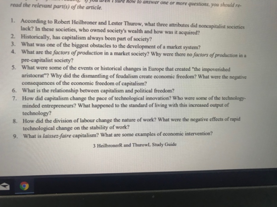 read the relevant part(s) of the article o T Stpe How to answer one or more questions, you should re- 1. According to Robert
