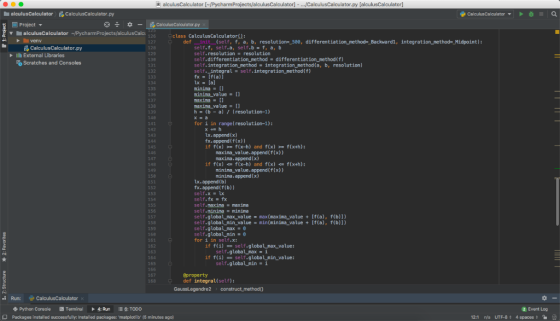 alculusCalculator [/PycharmProjects/alculusCalculator] -./CalculusCalculator.py [alculusCalculator] alculusCalculator Calculu