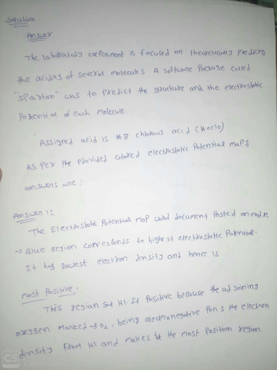 Solu tion ㅟe lobedatory exer, rent is focused on theore Hoas Pae dicing the aciJits of Several moleculk S A Sof fulone packa