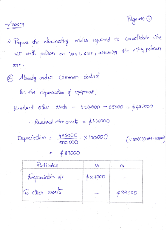 -AnacgC compofidale dhe eliminafing entais ined th pebian to he pelican on Jan , o19, ashuming the VIF) VE controf Albcady un