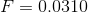 F0.0310