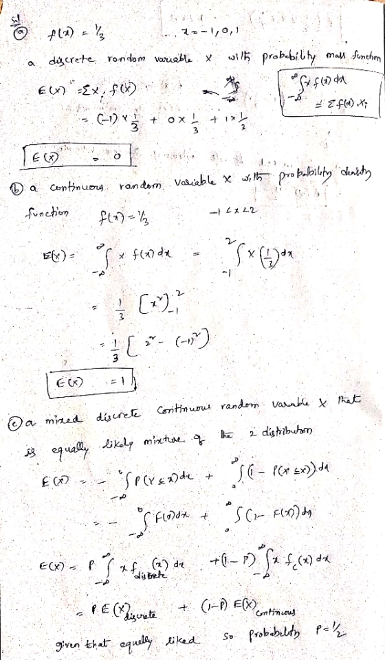 a d&crete 3 ビ(x)- given that