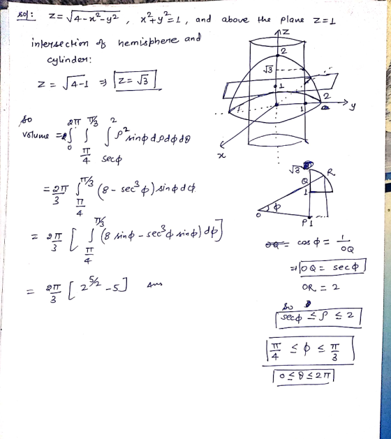 亿 4-n. y2 , χ ry-L, and above the plane inlerse ckim b hemsphene and emls pherie an c^linden: R. 8- Sec 4 OTT OR,-2 S 2 4