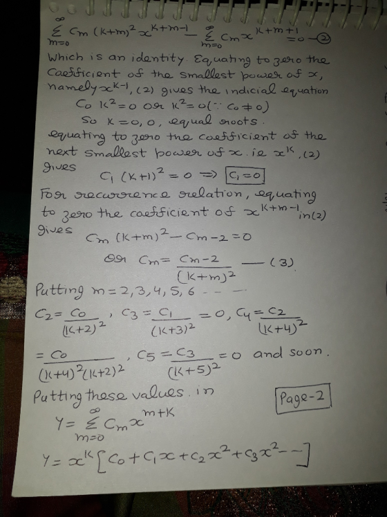 火+m +1 Which is an identity. E9,wahn9 to 309to the CaoSficient of the smadost poco or of x, ouahion K-i ual roots @guating to