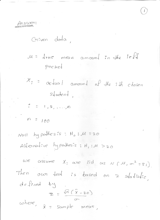 Anscoe Pocket ocļua| sluden t of the ;JA chosen Omotun enrotve e assume Xne eve 2 Then oun test is based on 2 Ha./isfrc 20 Co