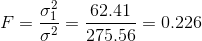 62.41-= F_στ 62.41 o? _ 275 56 _ 0.226
