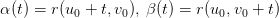 а(0) — г(ио + t, to). B) — г(ио. To tt)