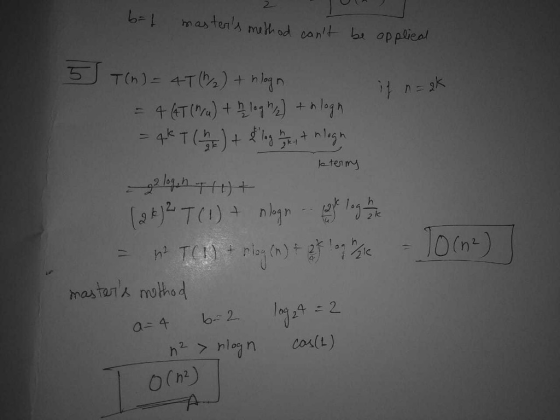 tens mulh od cant b opplieal 5Tn) 4T)+ hln 4 Ta)+1)+h logn 4 T nlg 17 + atenmy (2t1270)nype 2 k mastar mothod 6 2 a4 cos(L)