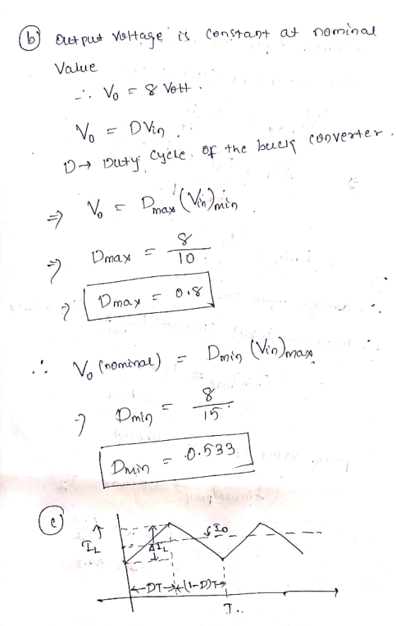 Value D→ Duty. cycle. Of the buur converter maメ 8