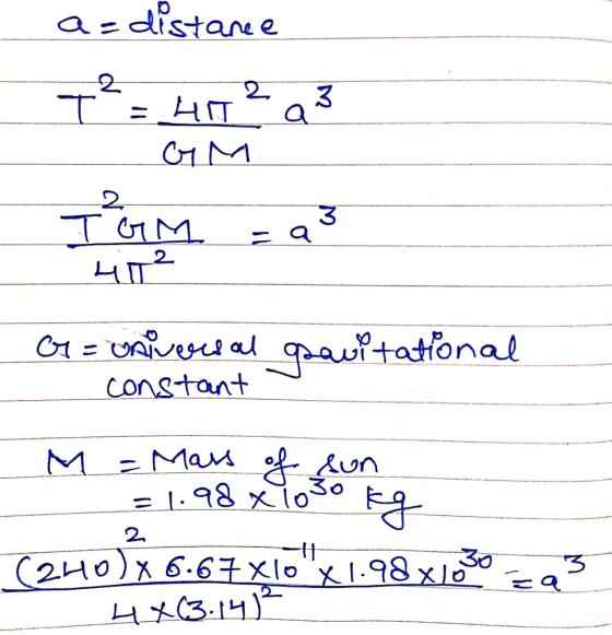 as distane CM 3 TGM 2 Cv aqauitatonal constant M MaM 30 2 30 (240)x 6.67xlo x1.98 xl HX3.14) 3