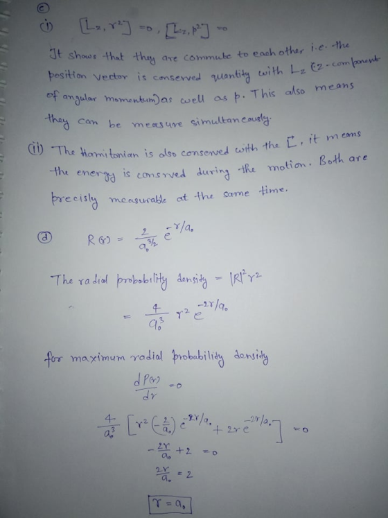 t shows thst thy g are comute to each other ie the position vector ts conserved quan anJular msmentun)as cse as p. This also